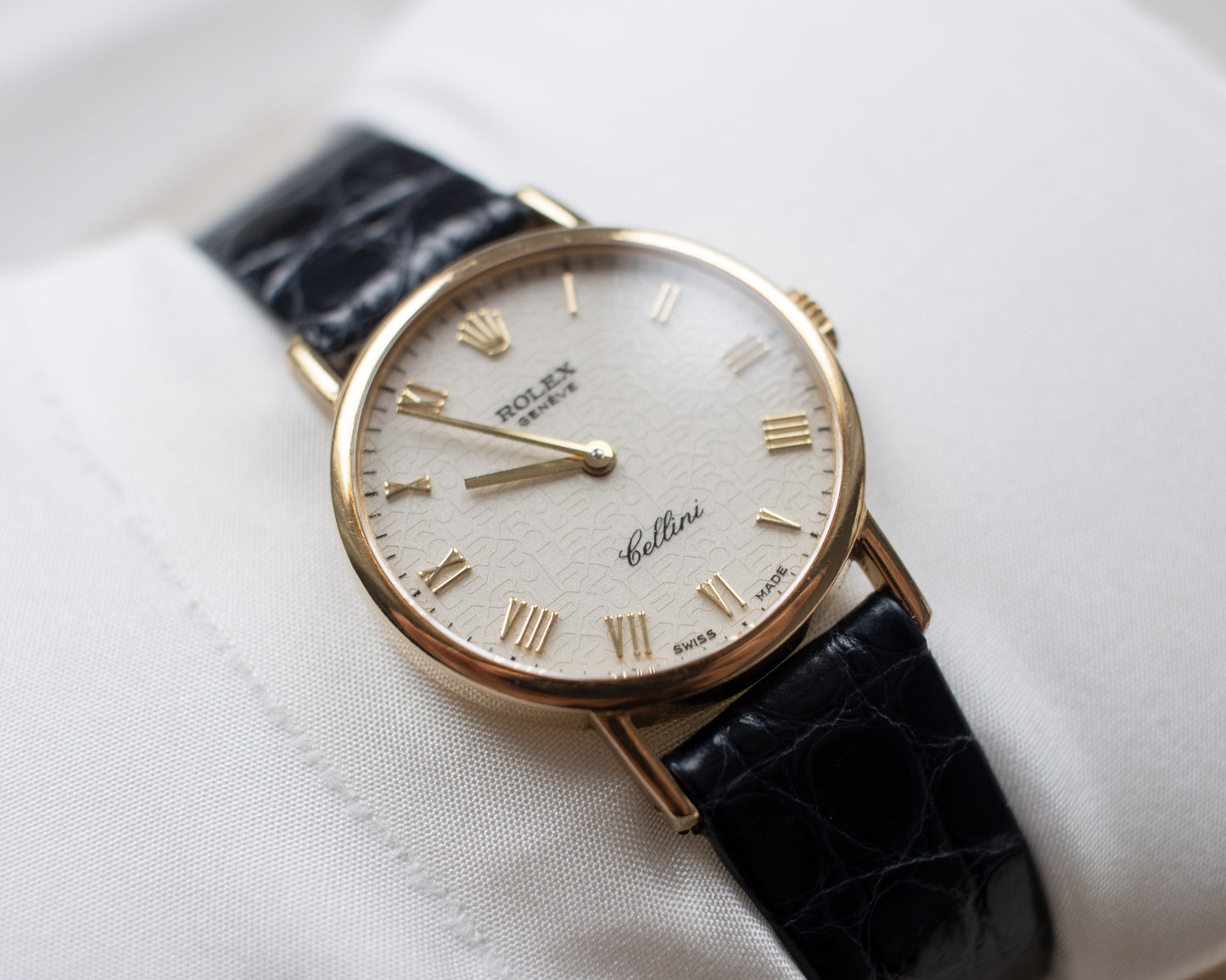 Vintage Rolex Cellini 18ct Gold Manual Wind Watch | Jubilee Dial