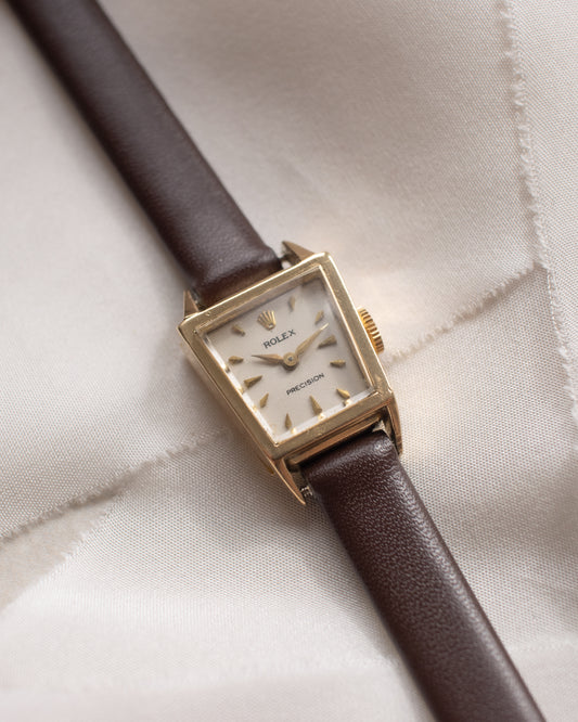 Vintage Rolex Precision Ladies’ 18ct Gold Trapeze Watch
