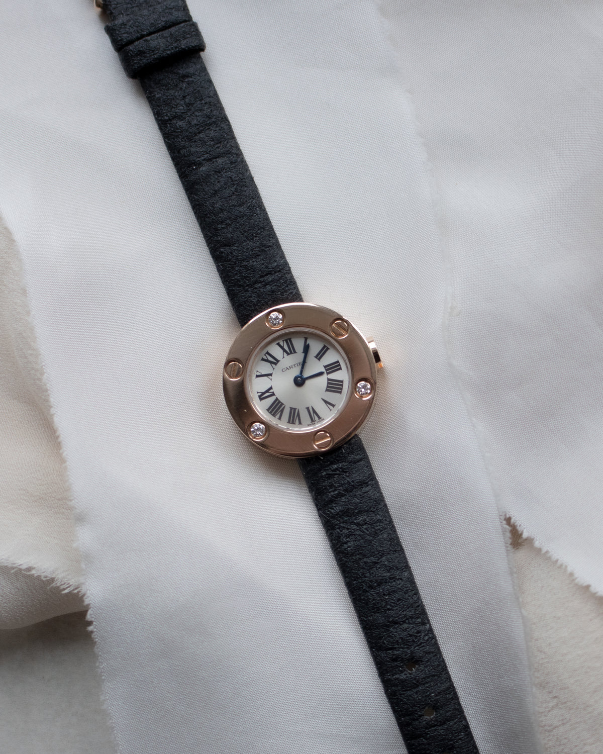 Vintage Cartier Love 18ct Rose Gold Diamond-Set Ladies Watch | 23mm