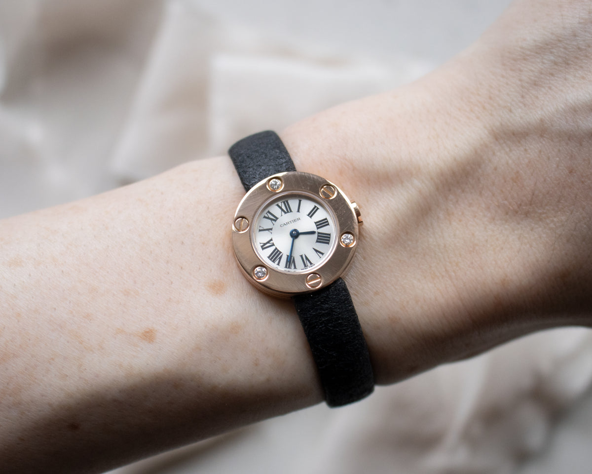 Vintage Cartier Love 18ct Rose Gold Diamond-Set Ladies Watch | 23mm