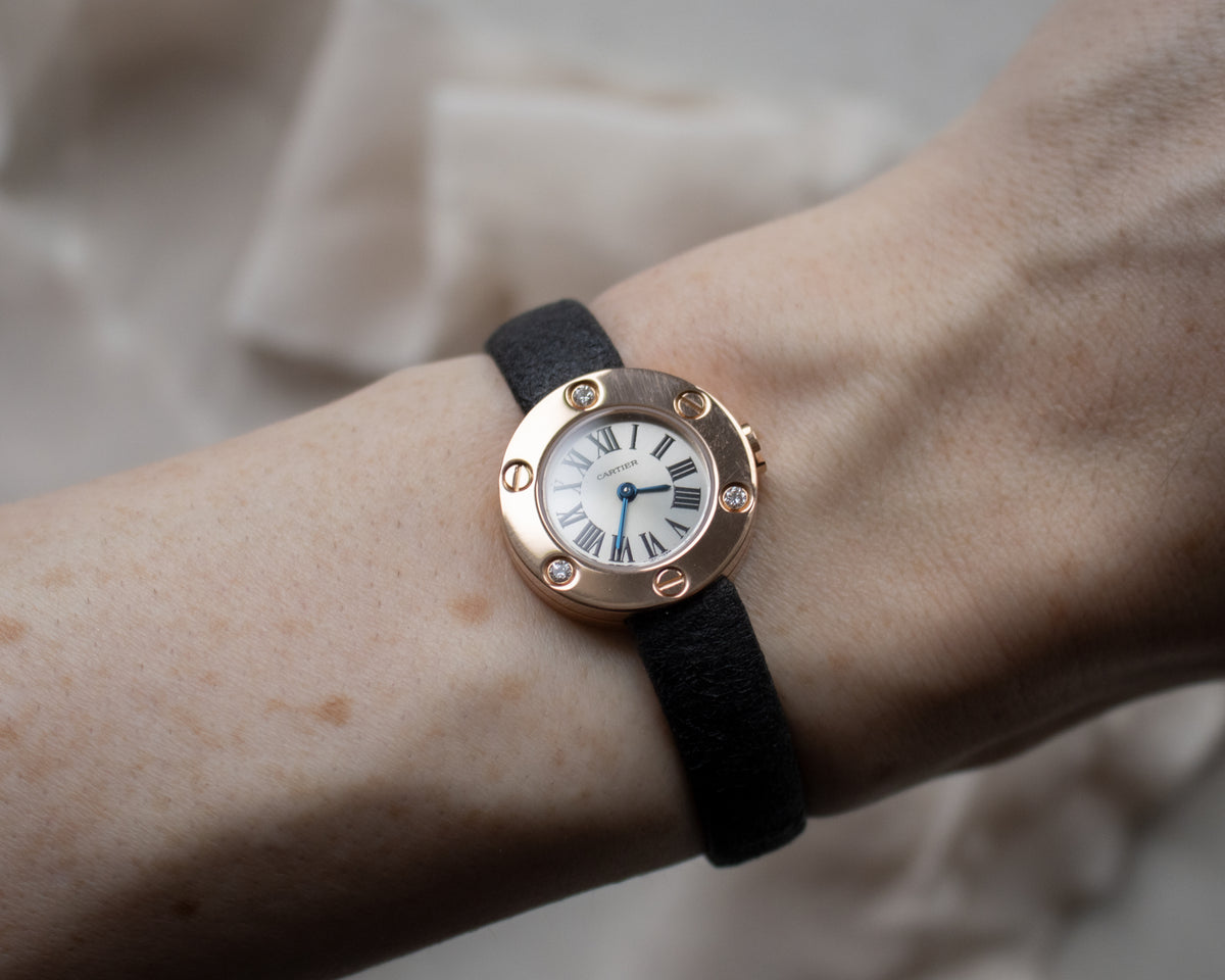 Vintage Cartier Love 18ct Rose Gold Diamond-Set Ladies Watch | 23mm