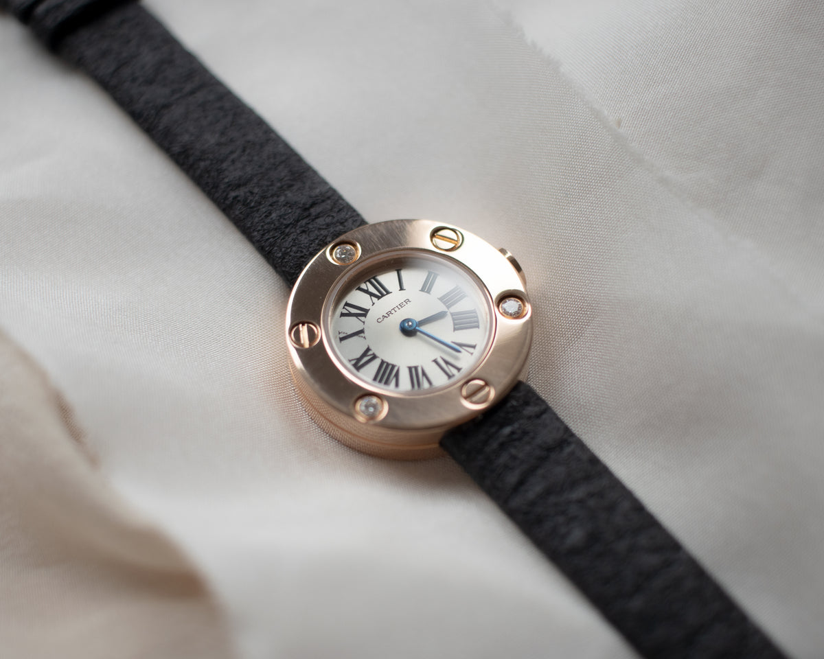 Vintage Cartier Love 18ct Rose Gold Diamond-Set Ladies Watch | 23mm