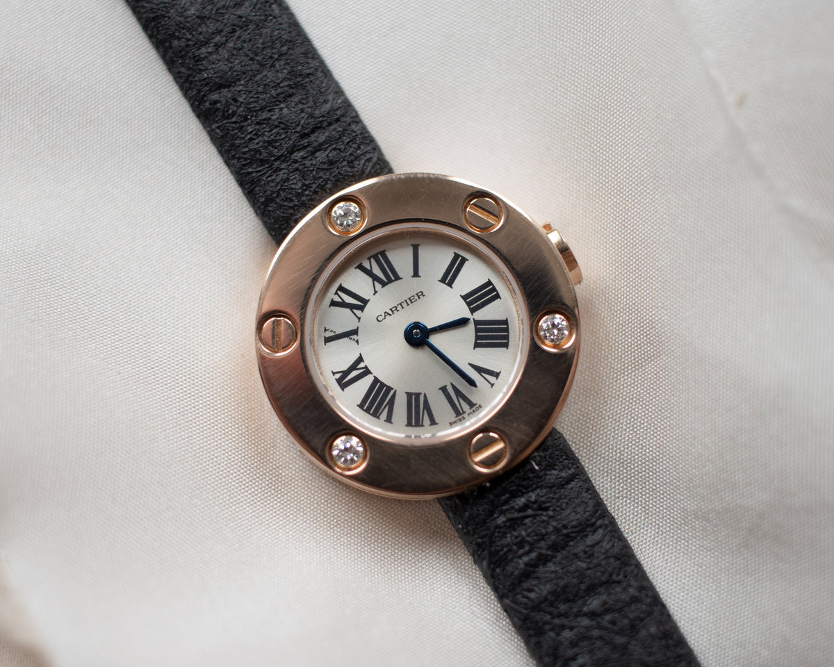 Vintage Cartier Love 18ct Rose Gold Diamond-Set Ladies Watch | 23mm