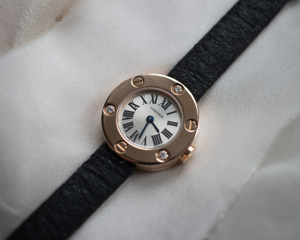 Vintage Cartier Love 18ct Rose Gold Diamond-Set Ladies Watch | 23mm