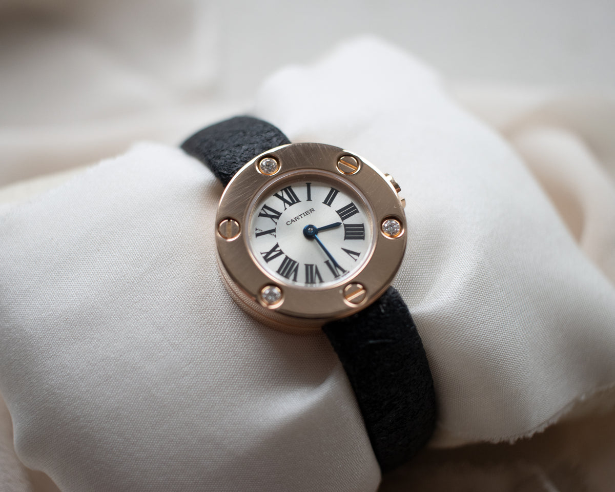 Vintage Cartier Love 18ct Rose Gold Diamond-Set Ladies Watch | 23mm