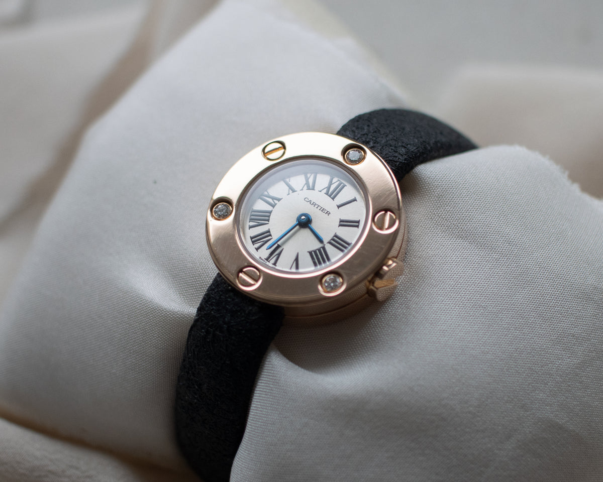 Vintage Cartier Love 18ct Rose Gold Diamond-Set Ladies Watch | 23mm