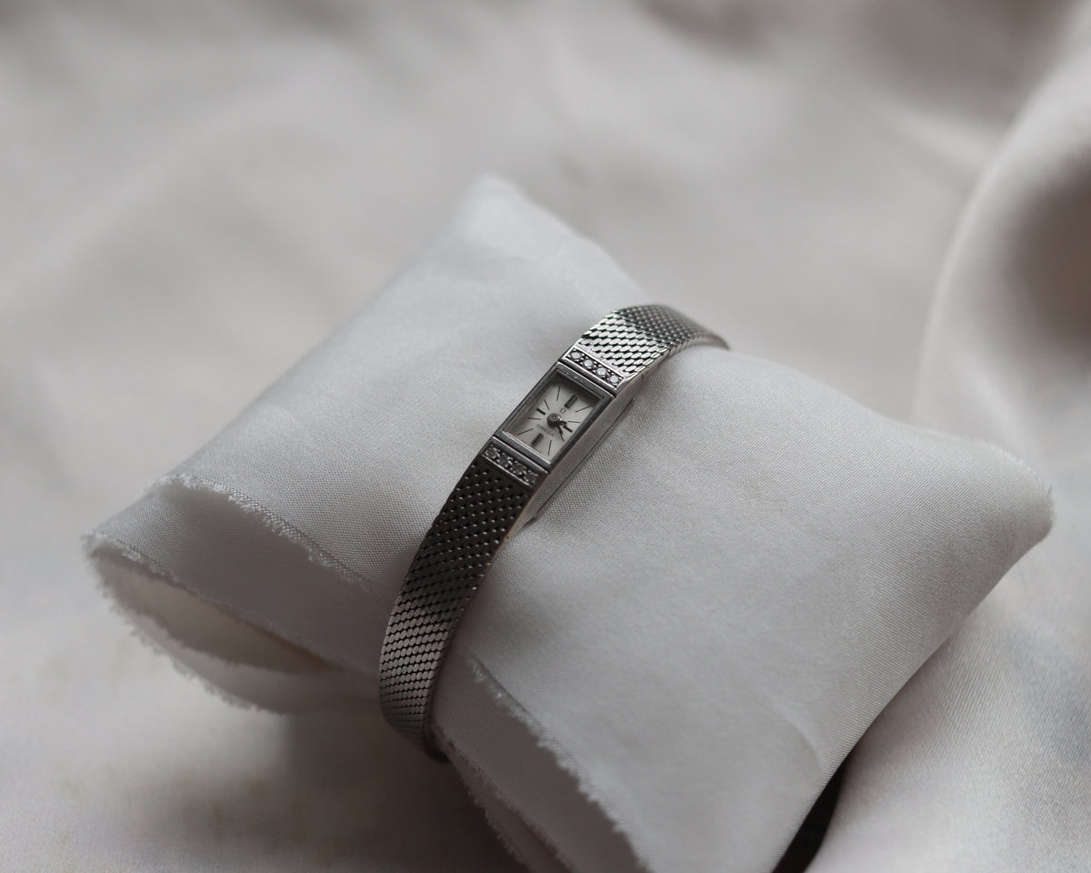 Vintage Omega 8073 18ct White Gold Diamond Ladies Cocktail Watch | c.1960s