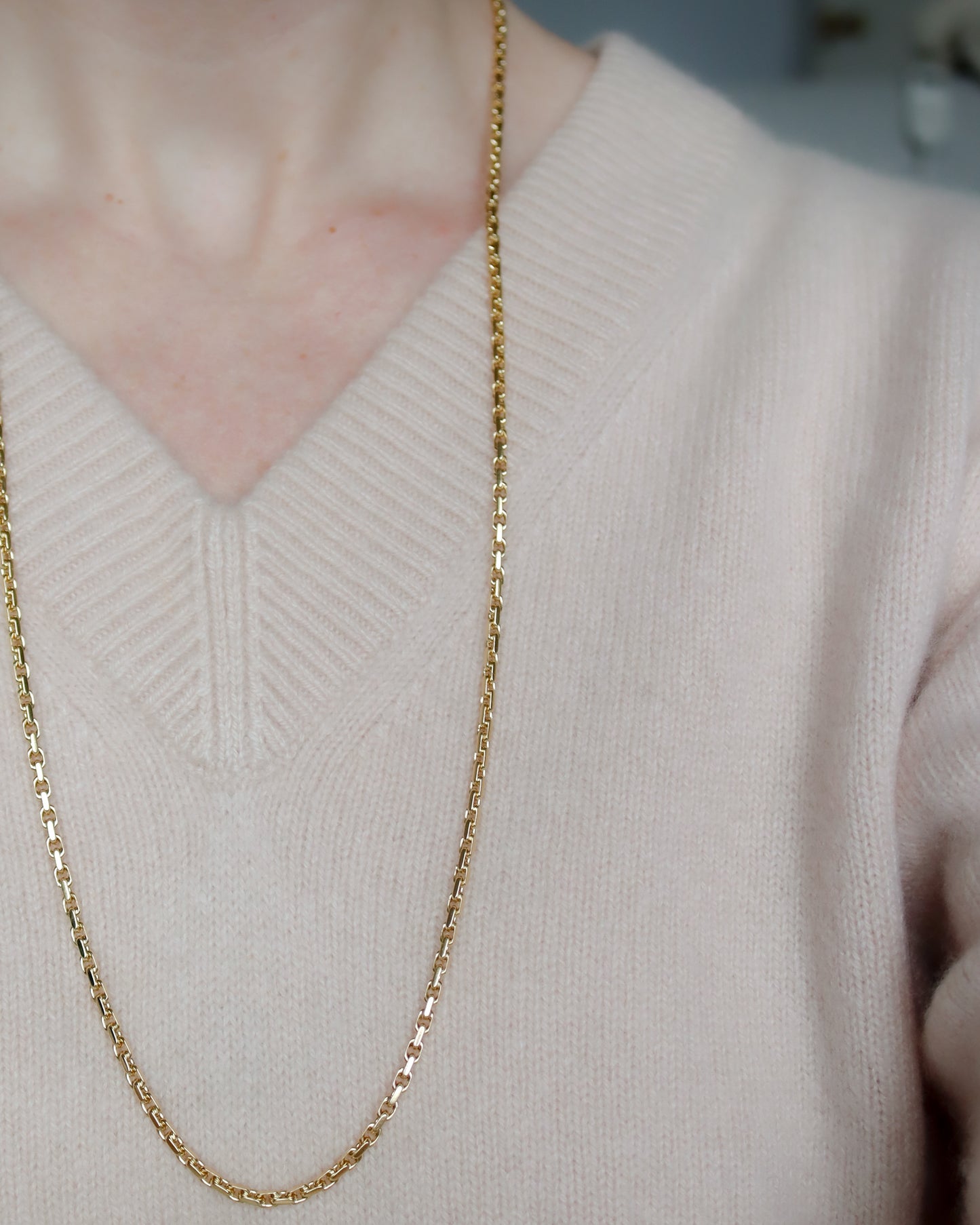 Vintage 18ct Gold Biker Link Chain Necklace – 1969