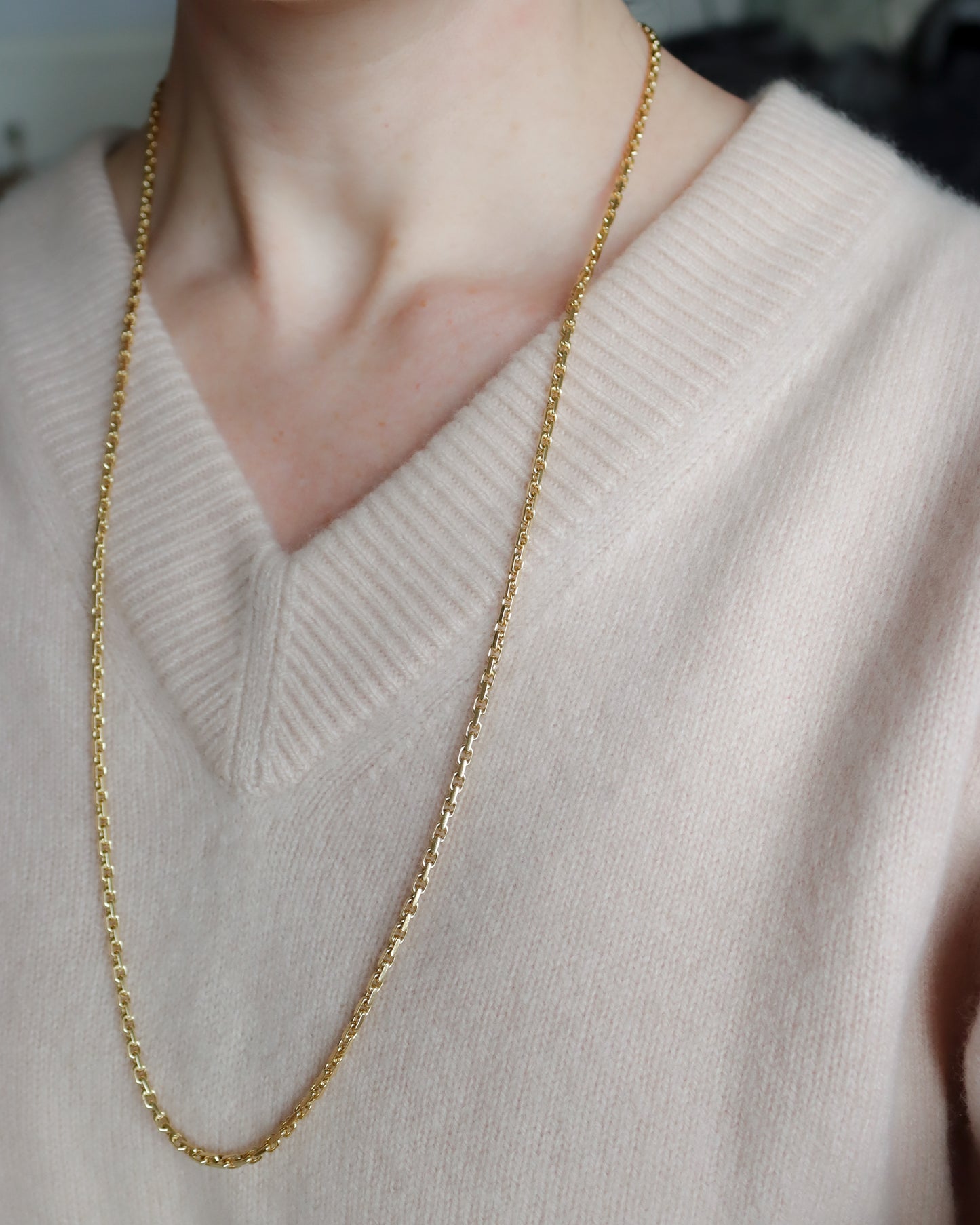 Vintage 18ct Gold Biker Link Chain Necklace – 1969