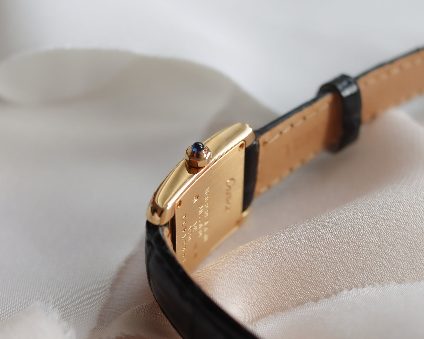 Ladies 18ct gold Cartier Tank Francaise diamond set watch - late 1990's