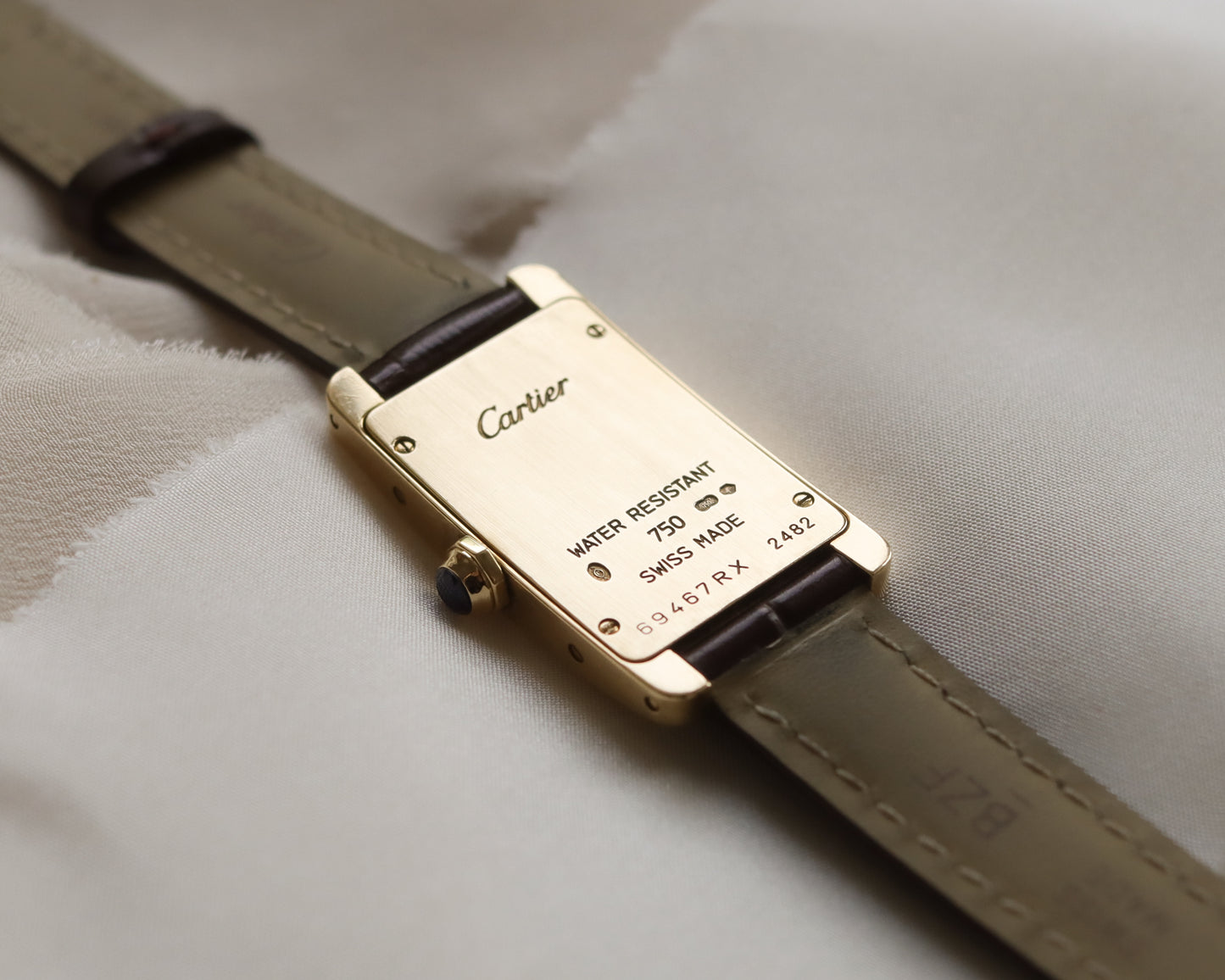 Ladies 18ct gold Cartier Tank Américaine watch - 1997