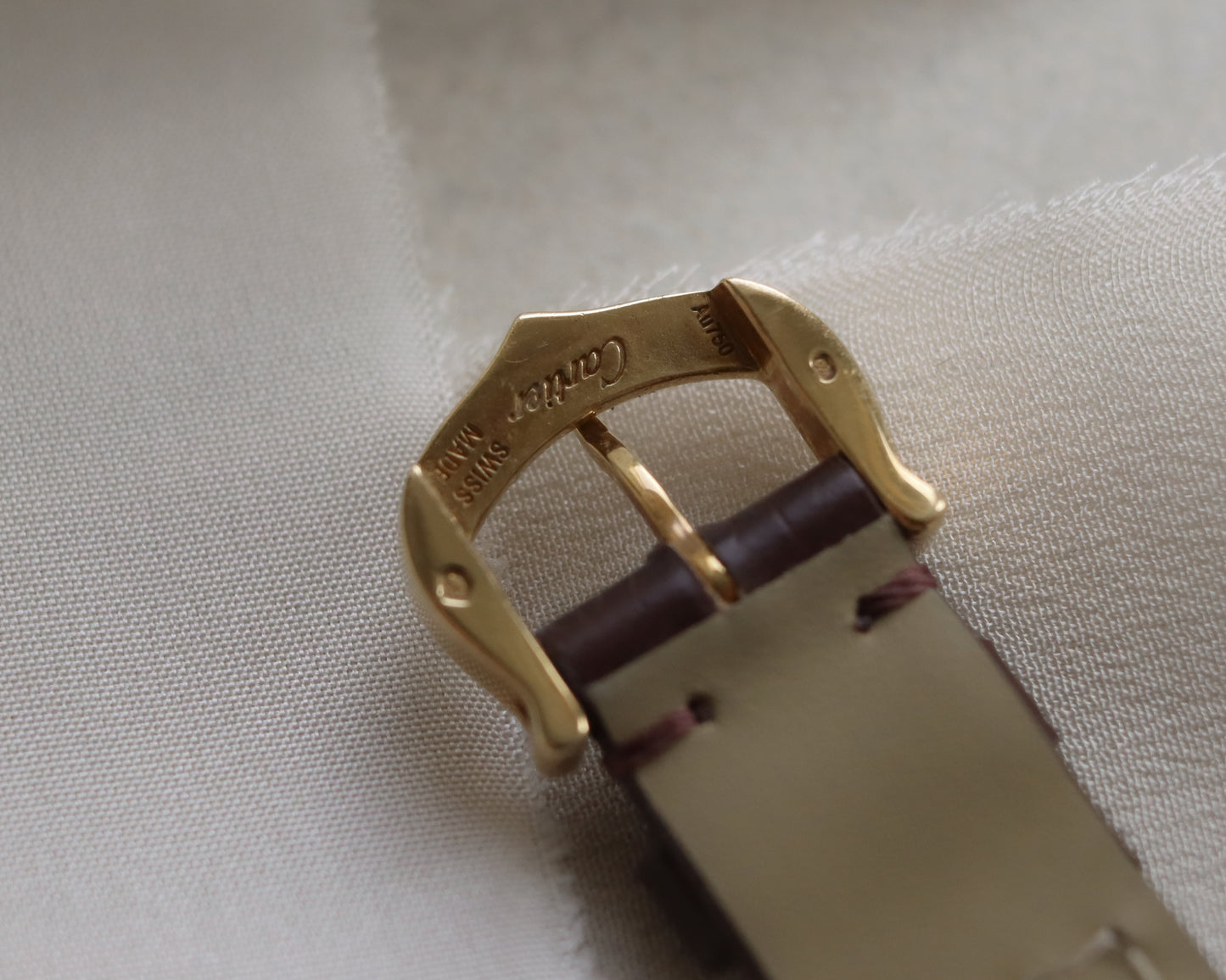 Ladies 18ct gold Cartier Tank Américaine watch - 1997