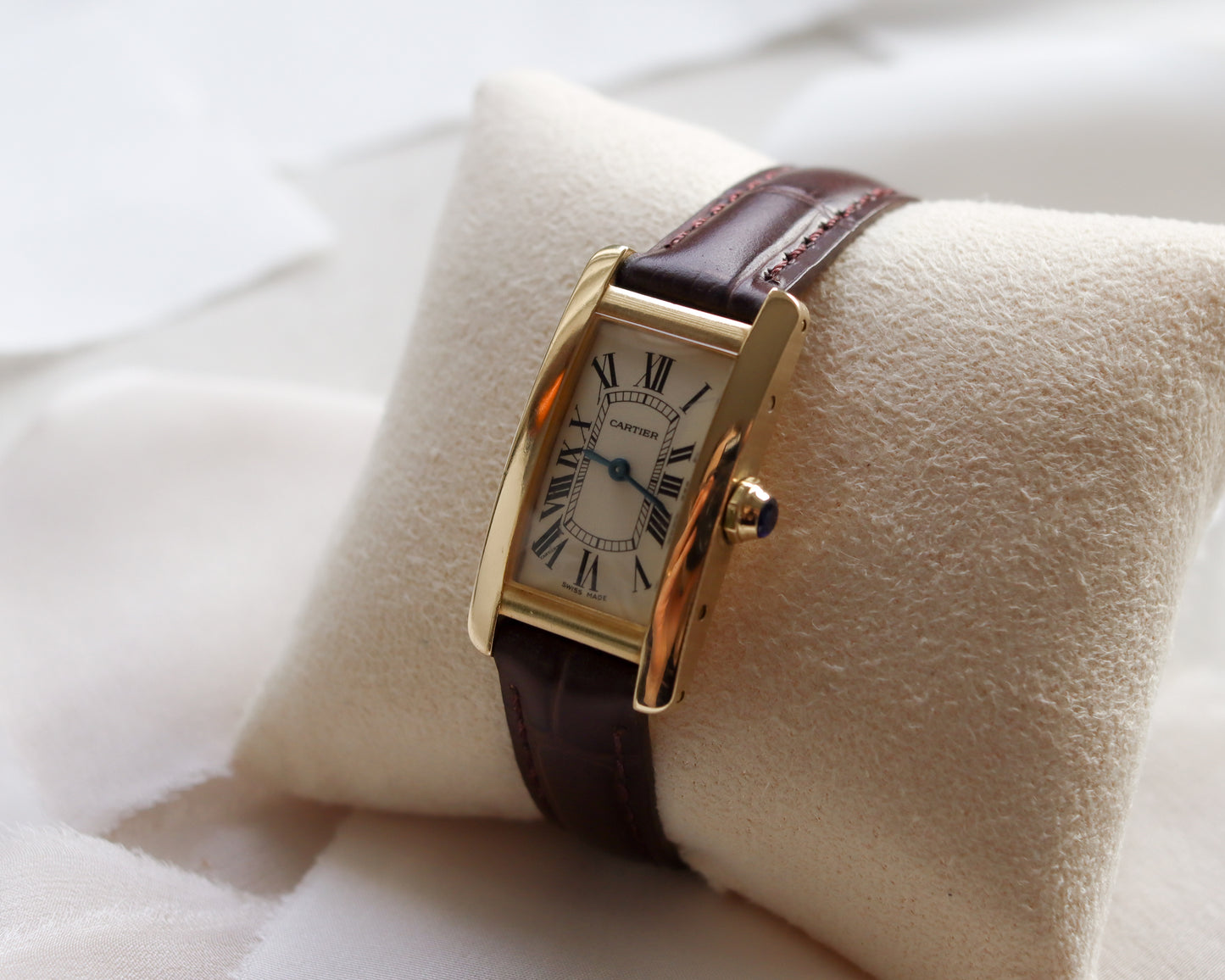Ladies 18ct gold Cartier Tank Américaine watch - 1997