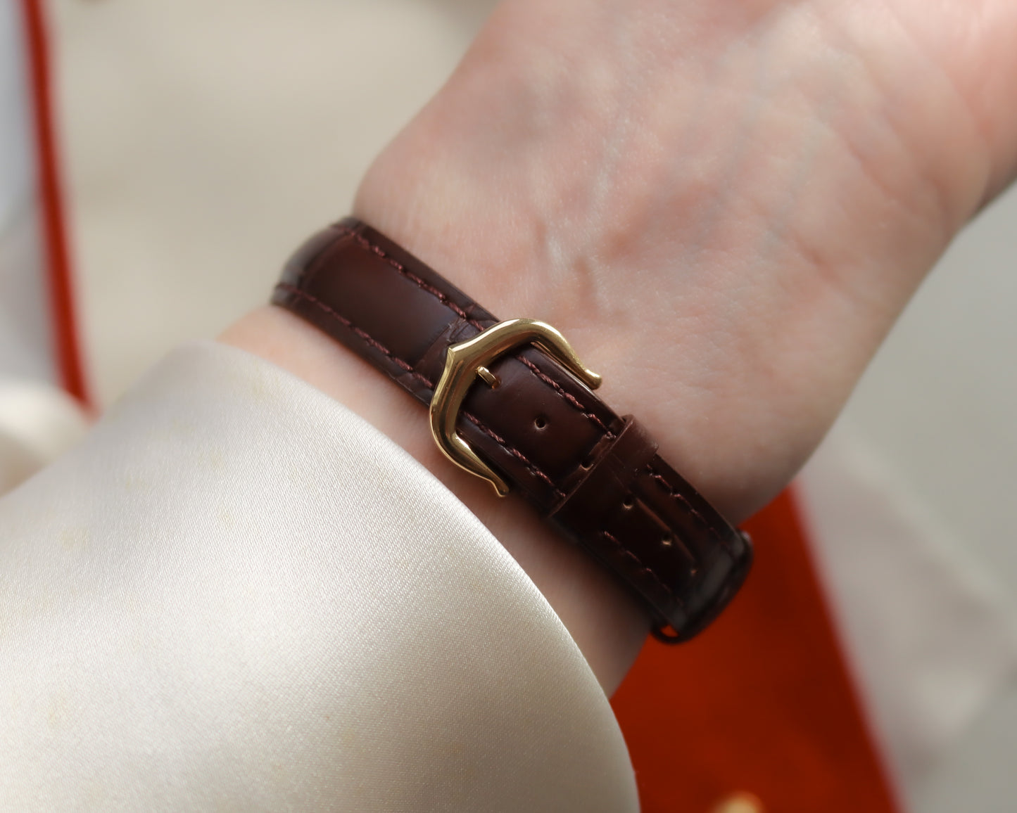 Ladies 18ct gold Cartier Tank Américaine watch - 1997