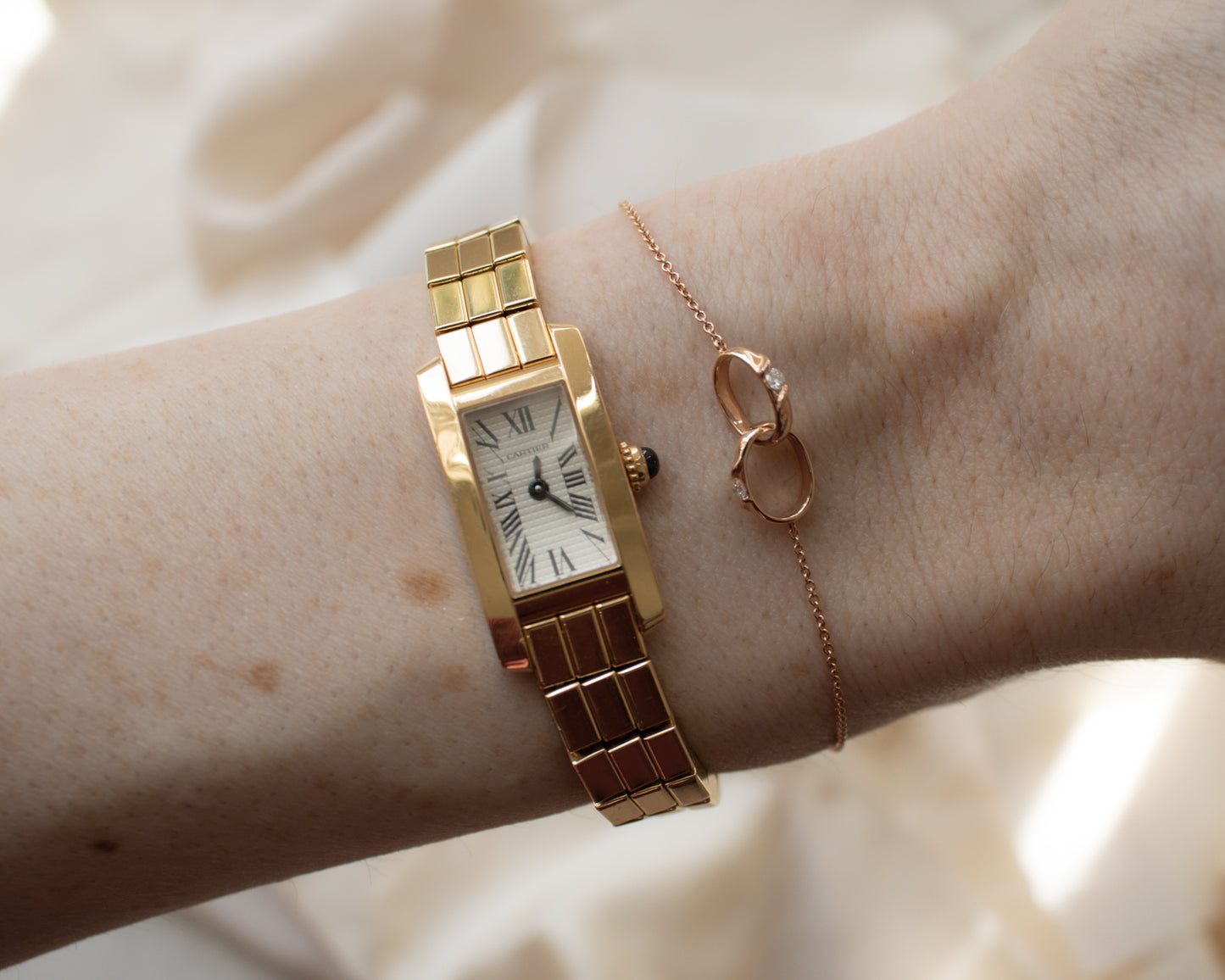 Cartier Tank Américaine Brick in 18ct gold - 1990's