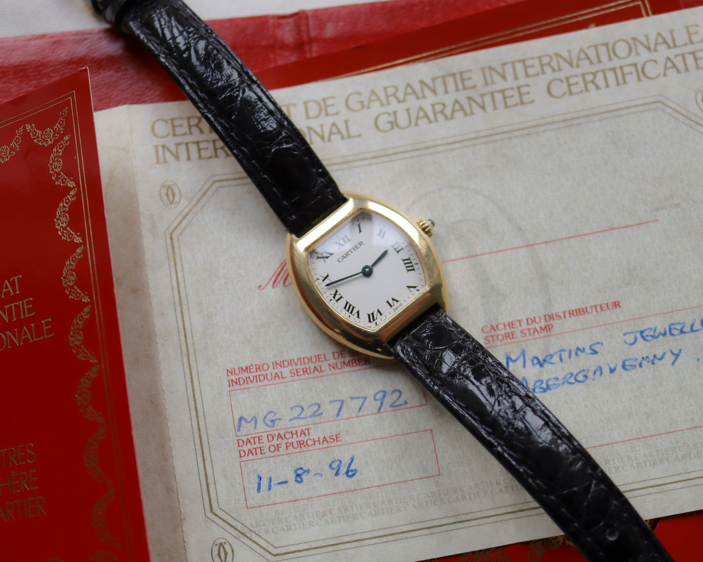 Rare Cartier Tortue Model 1945 in 18ct Yellow Gold - 1996