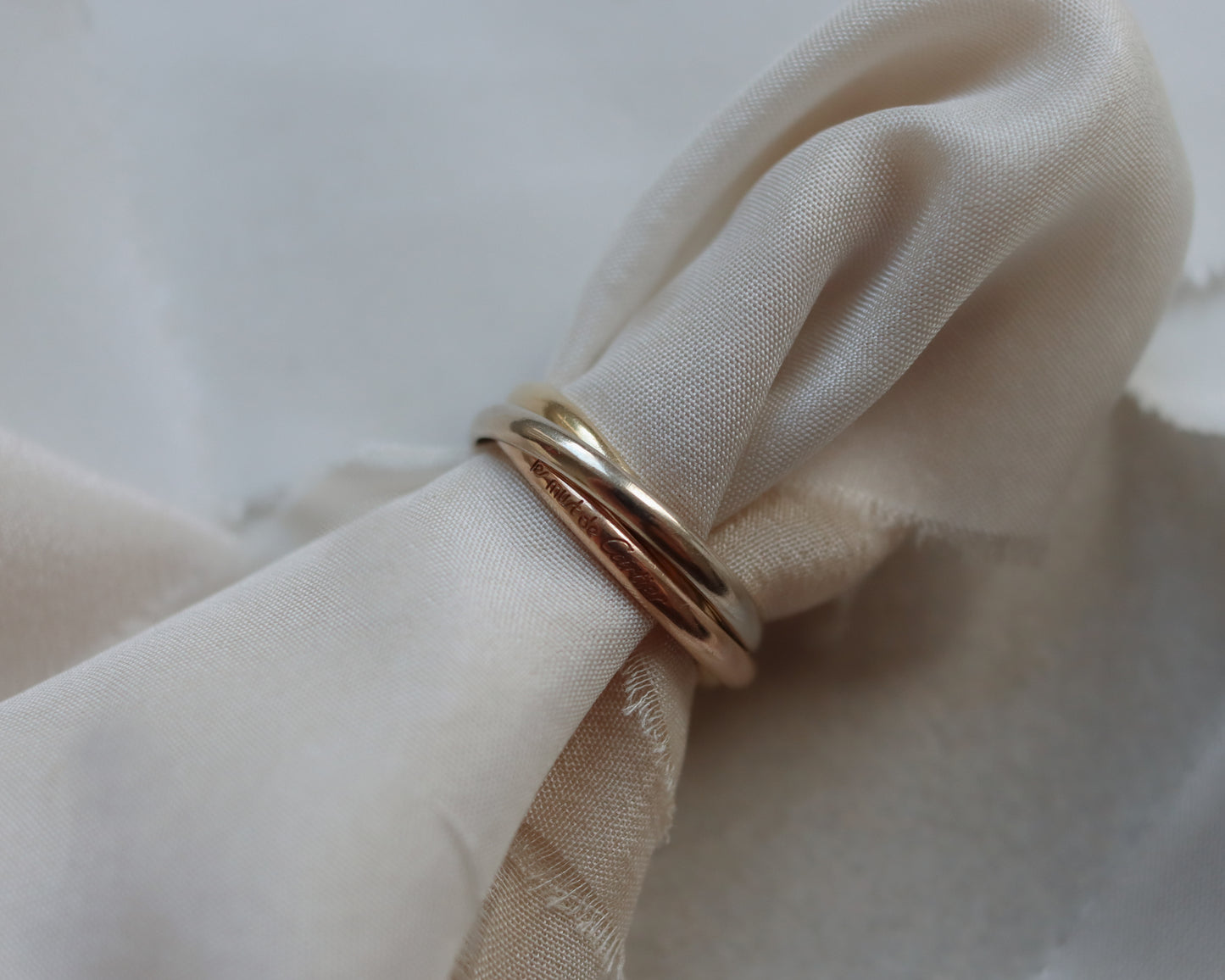 18ct gold vintage Cartier trinity ring size 49 circa 1997