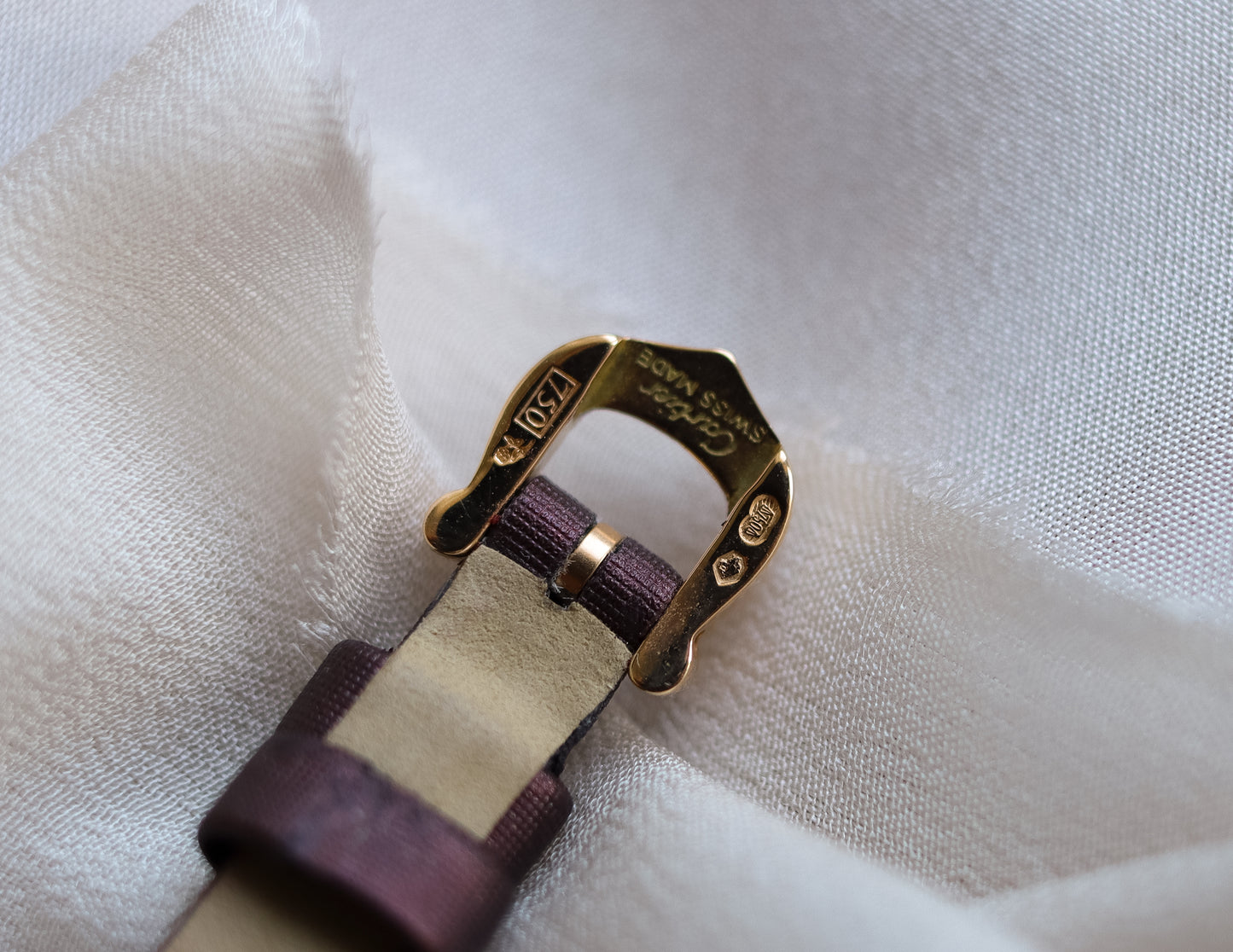 Rare Cartier Mini Tonneau 18ct Gold Wrist Watch - Circa 2004