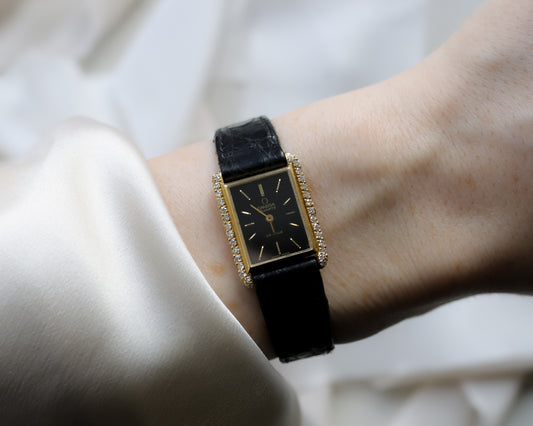 Vintage Omega De Ville 18ct Gold Diamond Watch | c.1990