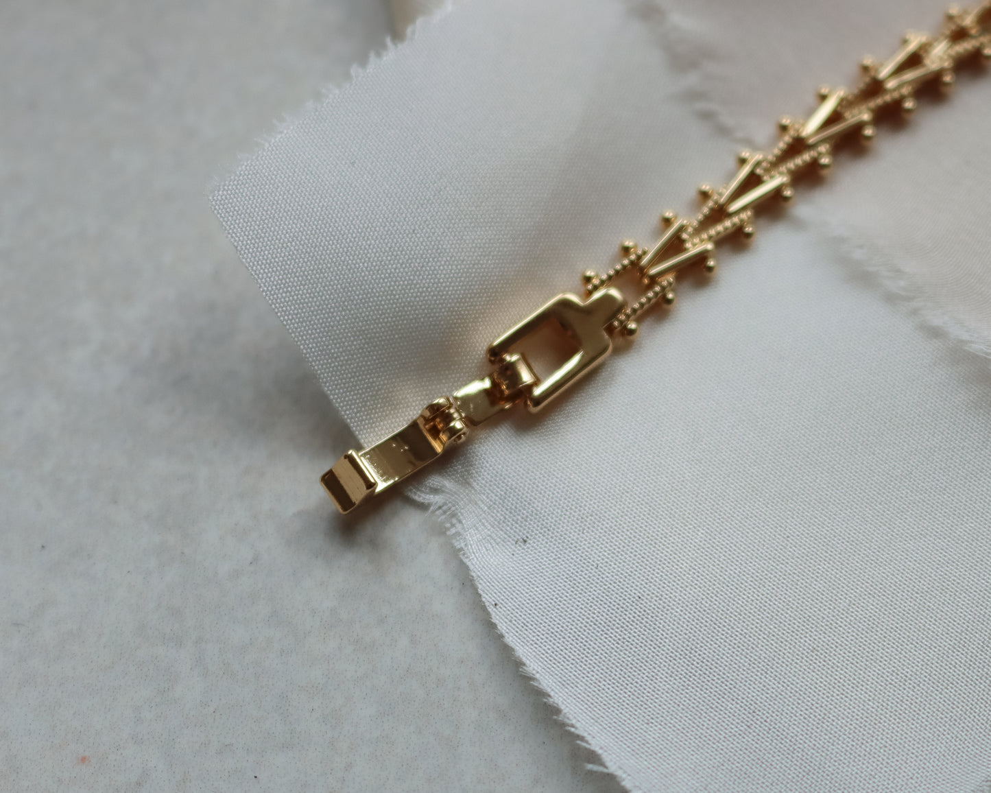 Vintage 18ct Gold Fancy Gate Link Bracelet