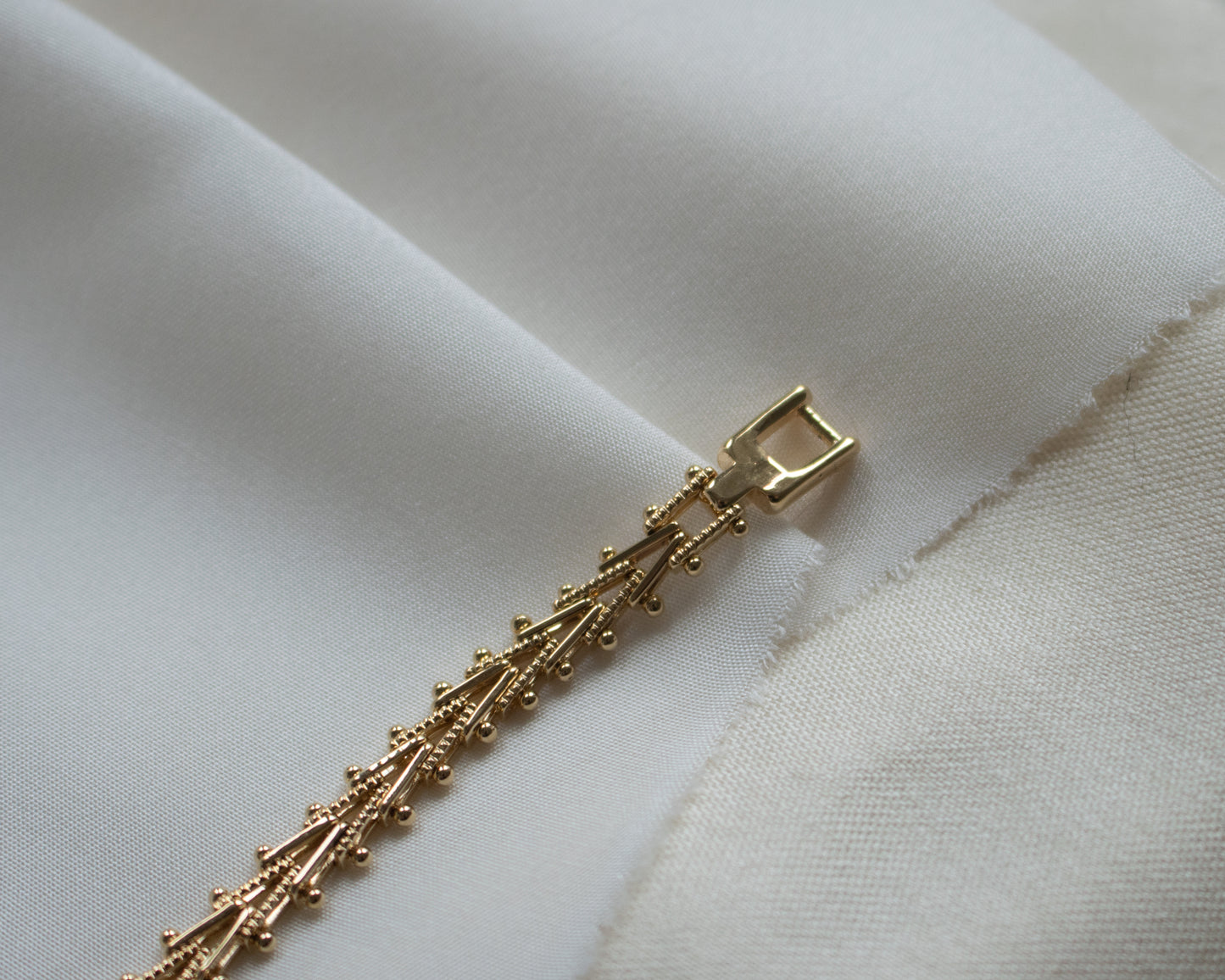 Vintage 18ct Gold Fancy Gate Link Bracelet