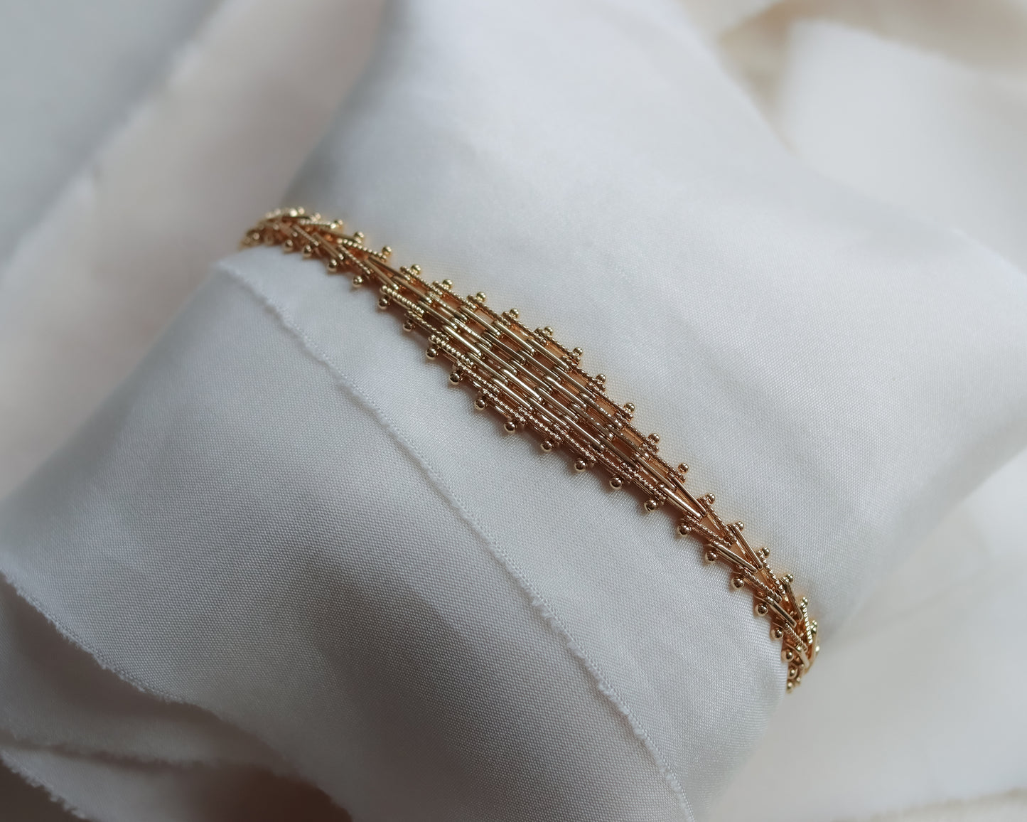 Vintage 18ct Gold Fancy Gate Link Bracelet