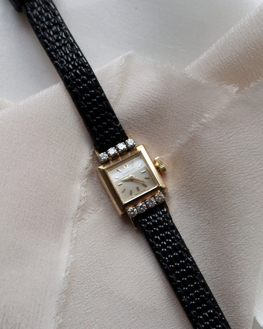 Vintage 18ct gold 1960s Omega Ladies Diamond Cocktail Watch