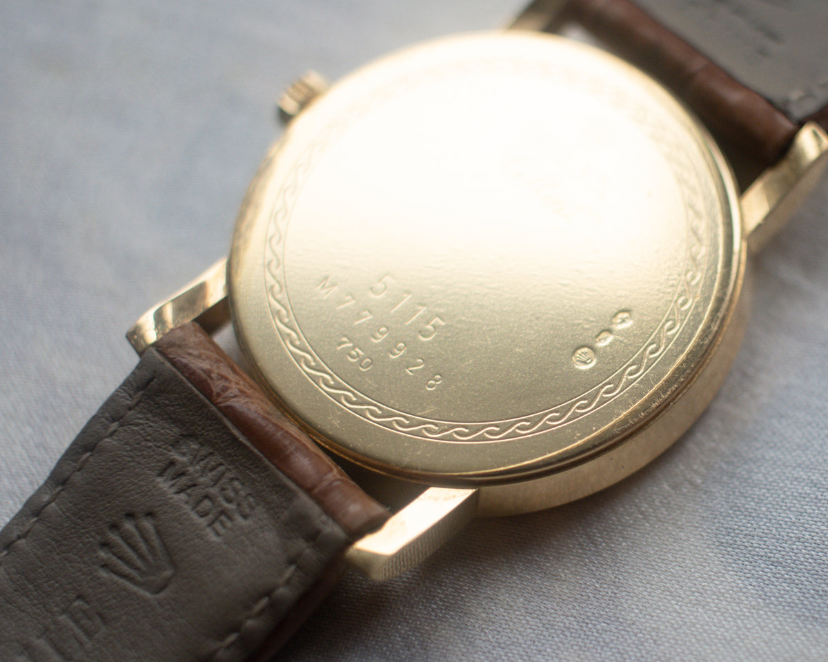 Vintage Rolex Cellini 5115/8 18ct Gold Watch | c. 2008 Full Set
