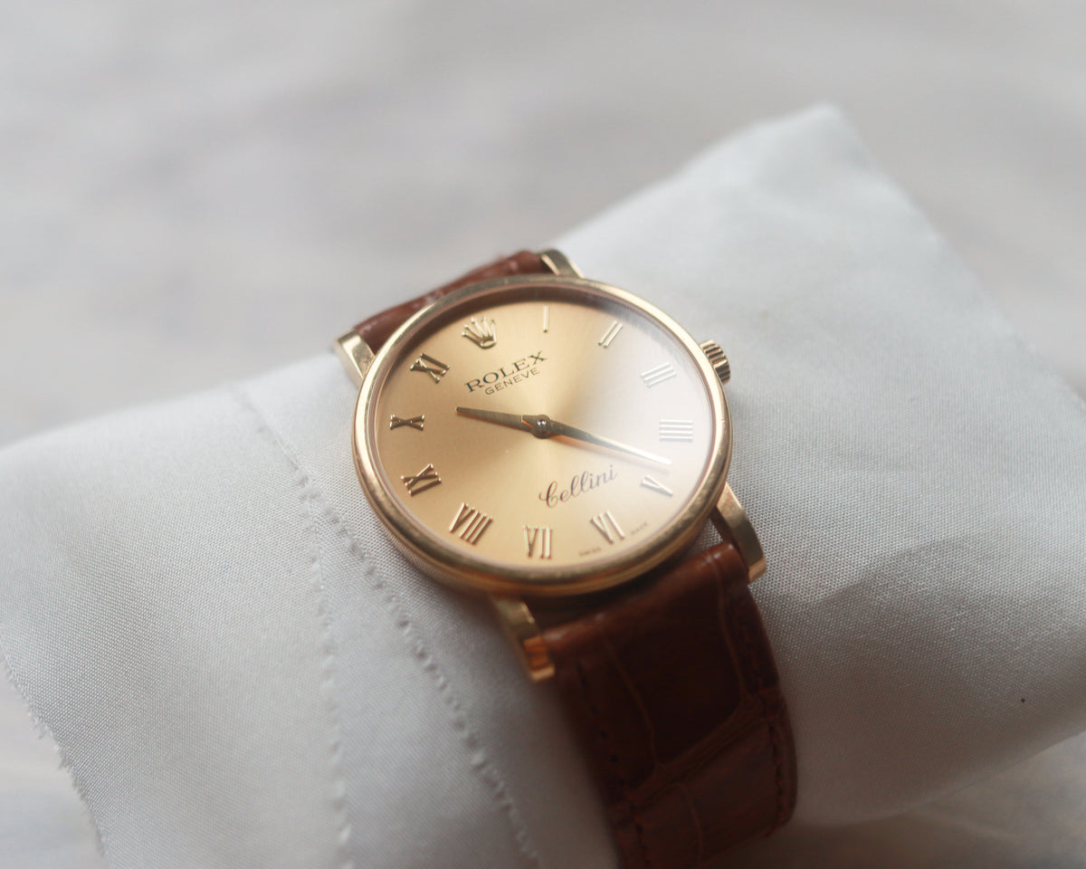 Vintage Rolex Cellini 5115/8 18ct Gold Watch | c. 2008 Full Set