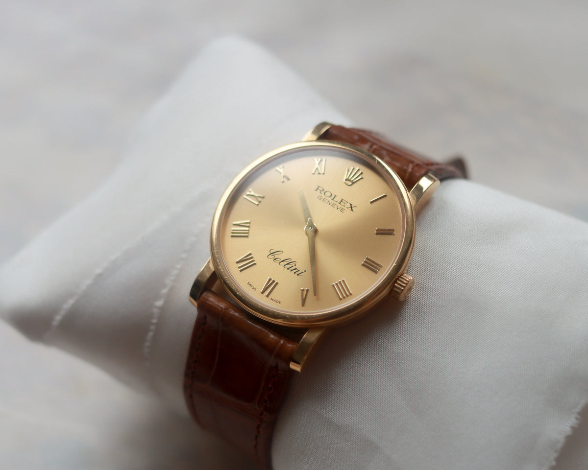 Vintage Rolex Cellini 5115/8 18ct Gold Watch | c. 2008 Full Set