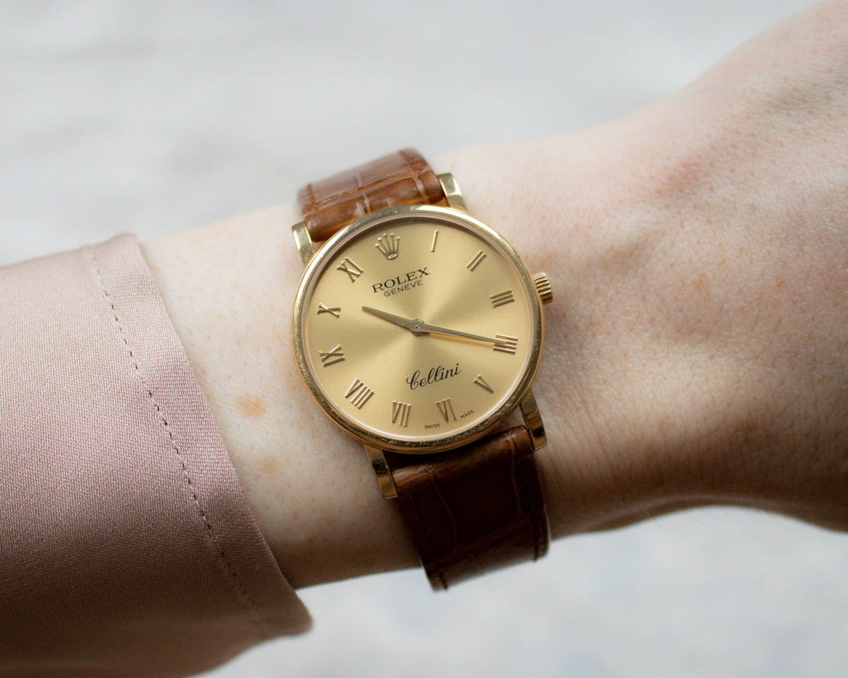 Vintage Rolex Cellini 5115/8 18ct Gold Watch | c. 2008 Full Set
