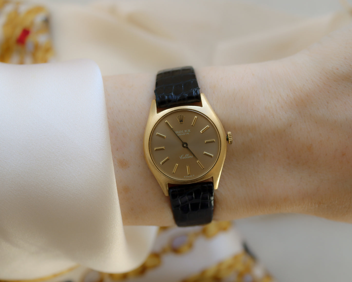 Rolex 18ct gold ladies Cellini watch - 1975
