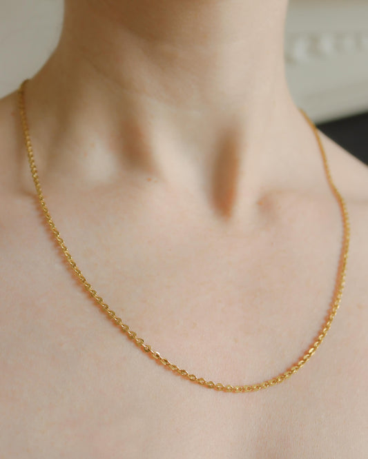 Exquisite 21ct gold fancy link necklace chain