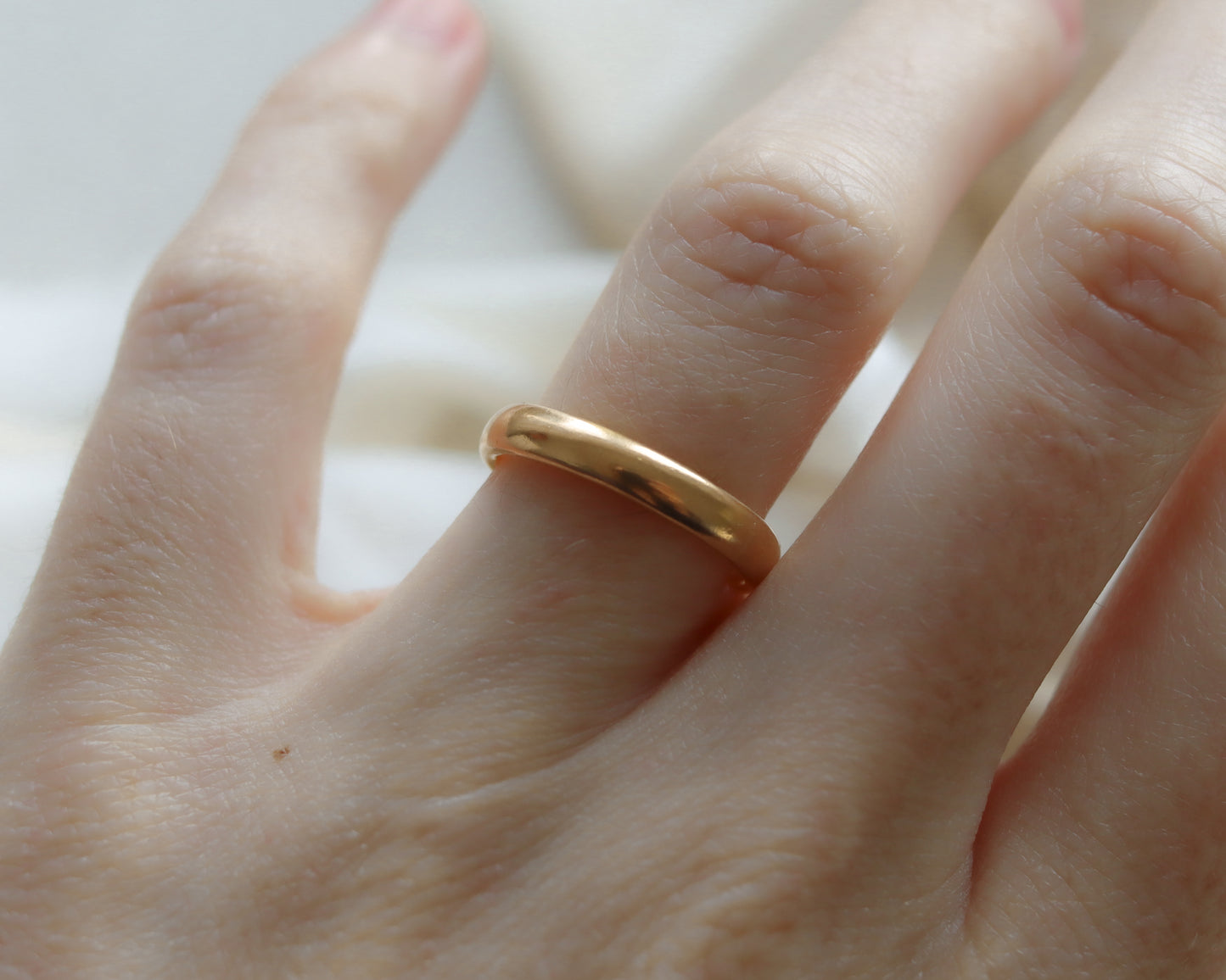 Antique 22ct Gold Band Ring – London, 1923 (UK M)