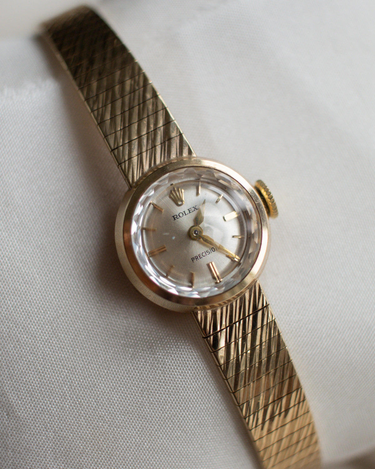 Vintage Rolex Precision 243.0 9ct Gold Ladies Bracelet Watch | 1969 Full Set