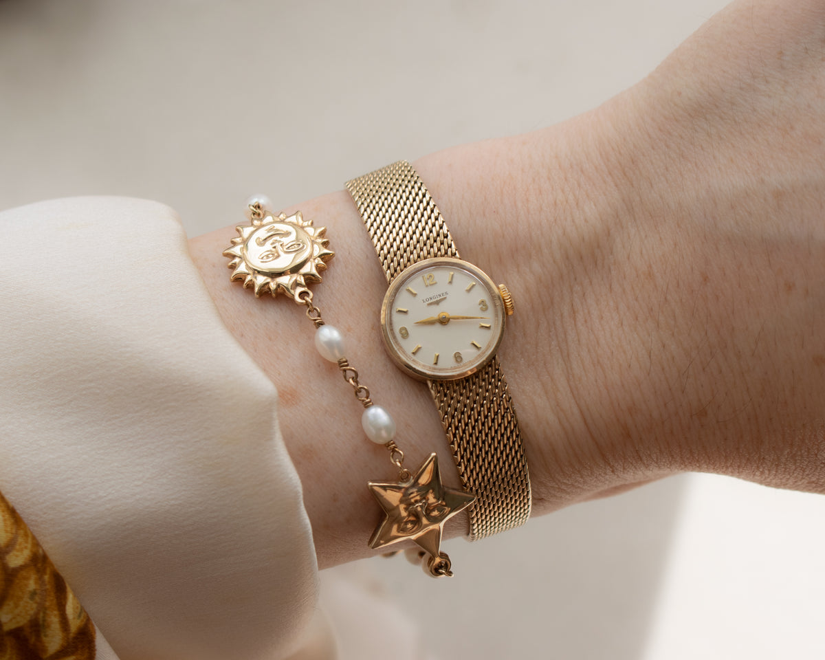 Vintage Longines 9ct Yellow Gold Ladies Bracelet Watch | London 1960