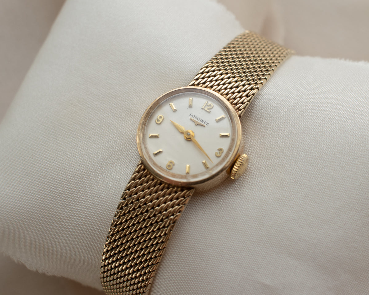 Vintage Longines 9ct Yellow Gold Ladies Bracelet Watch | London 1960