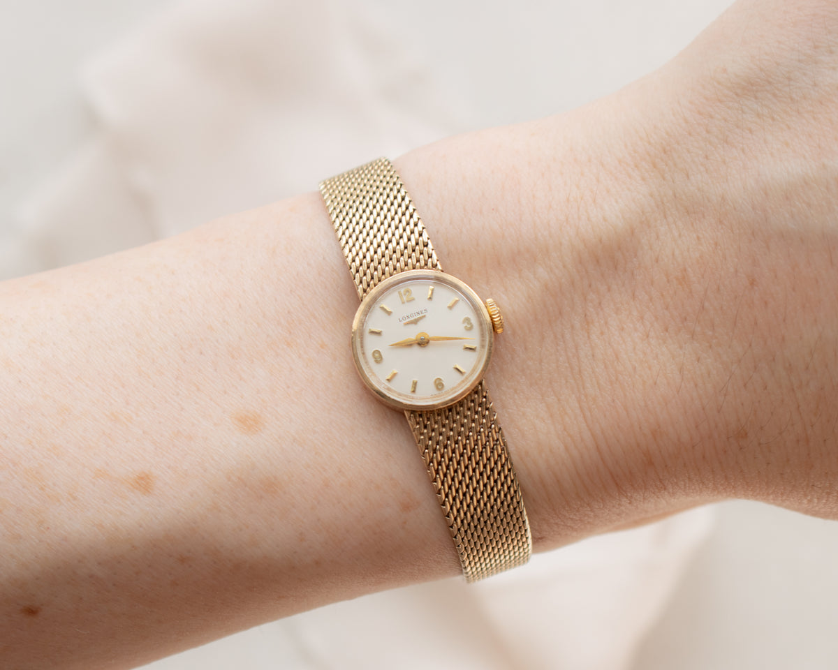 Vintage Longines 9ct Yellow Gold Ladies Bracelet Watch | London 1960