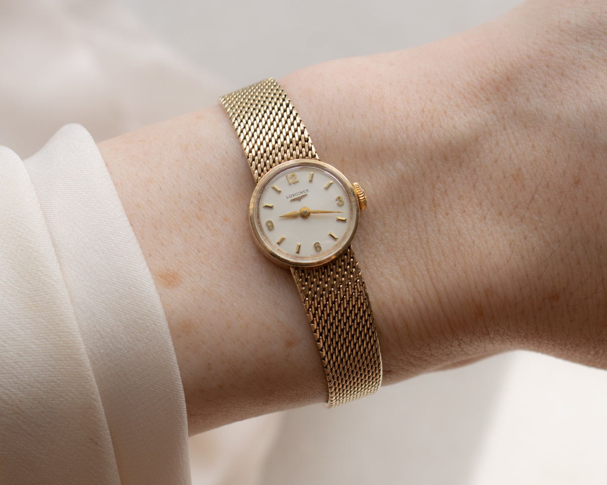 Vintage Longines 9ct Yellow Gold Ladies Bracelet Watch | London 1960