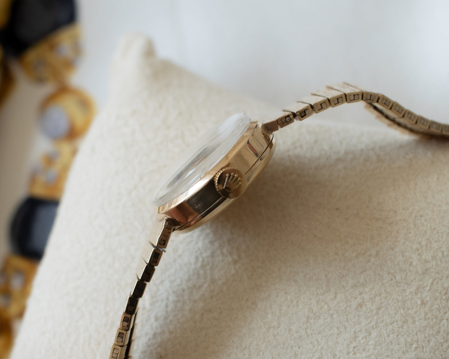 Vintage Rolex Precision Ladies 9ct Gold Watch - 20mm Manual Wind