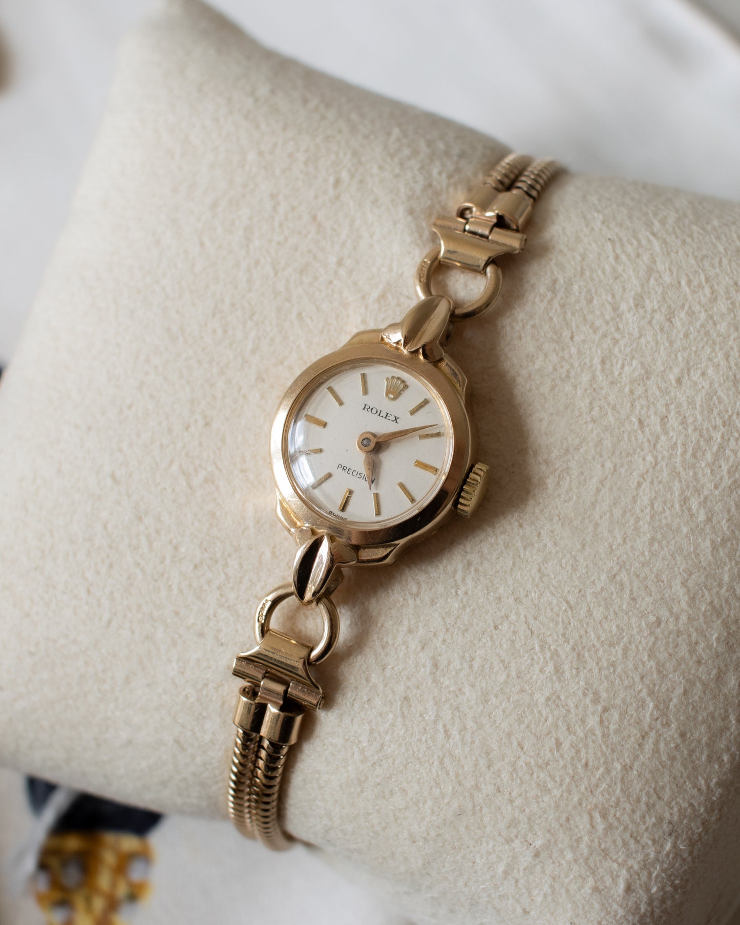 Vintage 1959 Rolex Precision Ladies 9ct Gold Watch - Solid Gold Bracelet