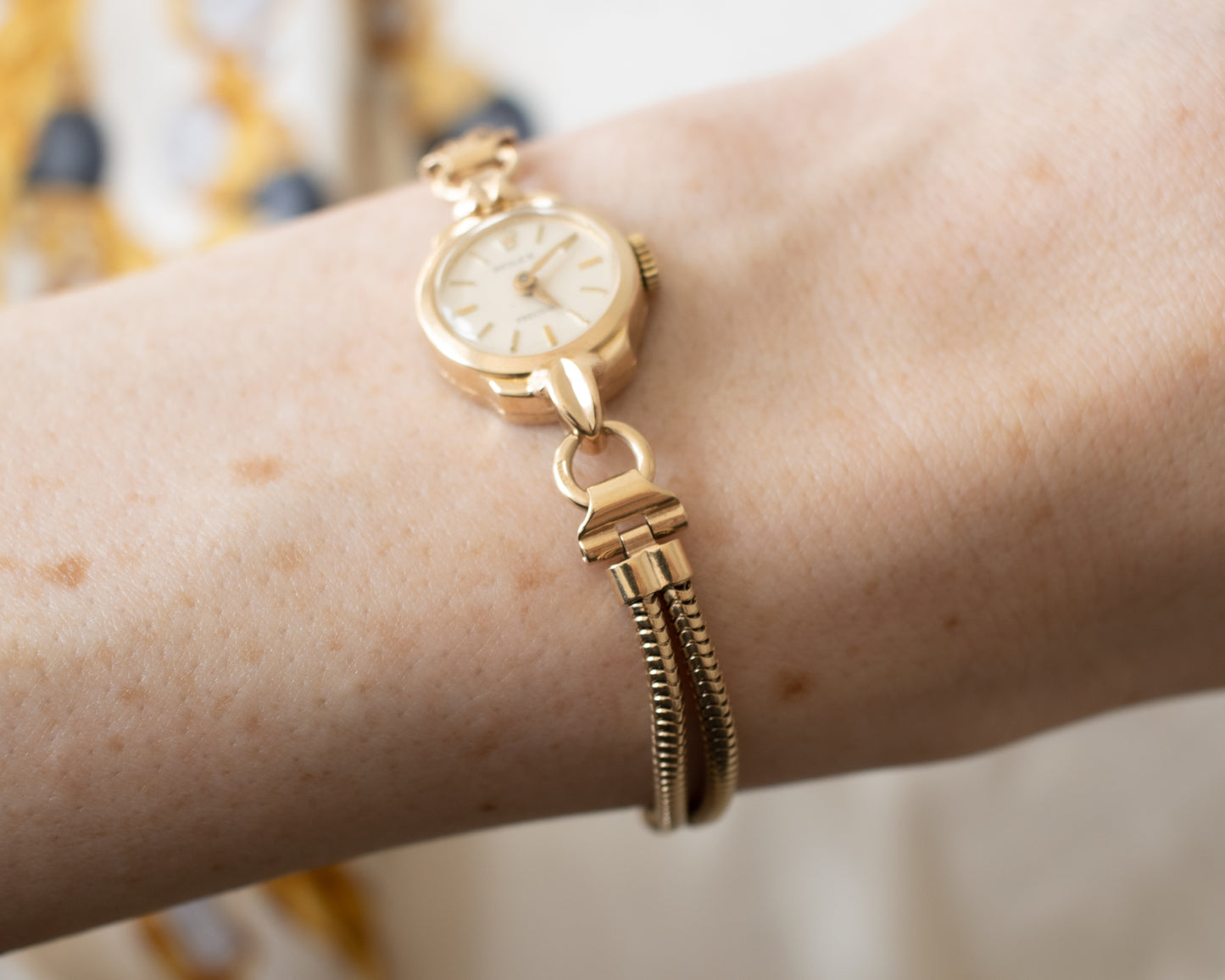 Vintage 1959 Rolex Precision Ladies 9ct Gold Watch - Solid Gold Bracelet