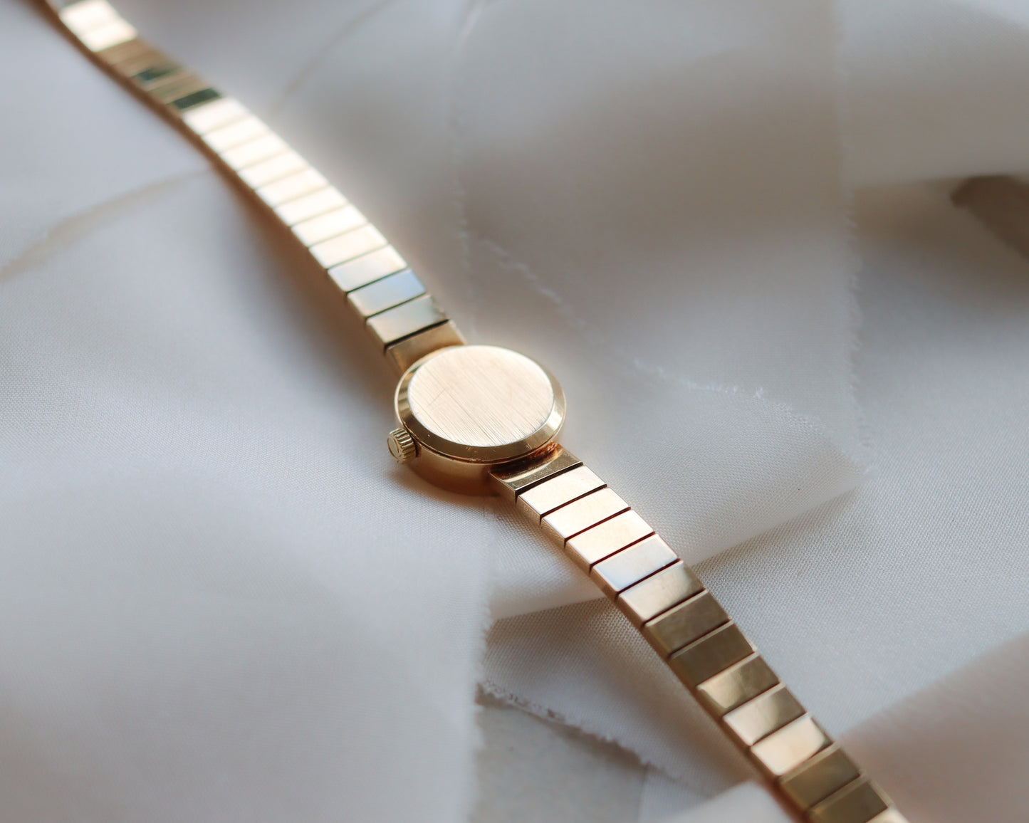 Rare Vintage Ladies Omega 9ct Gold Watch with Original Gold Bracelet - 1963