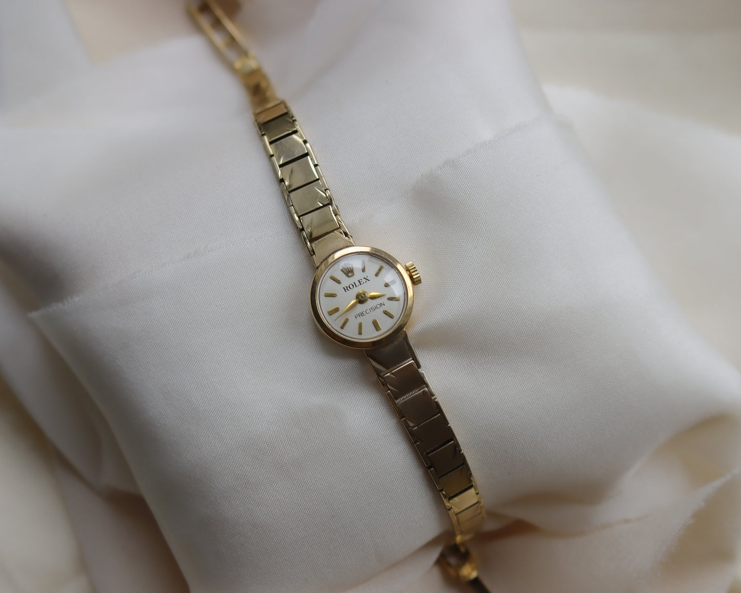Vintage 9ct Gold Rolex Precision Ladies Watch – 1965