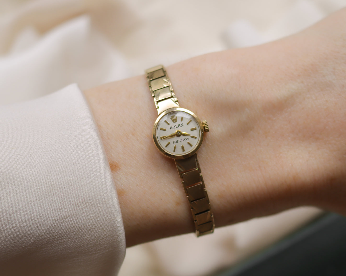 Vintage 9ct Gold Rolex Precision Ladies Watch – 1965