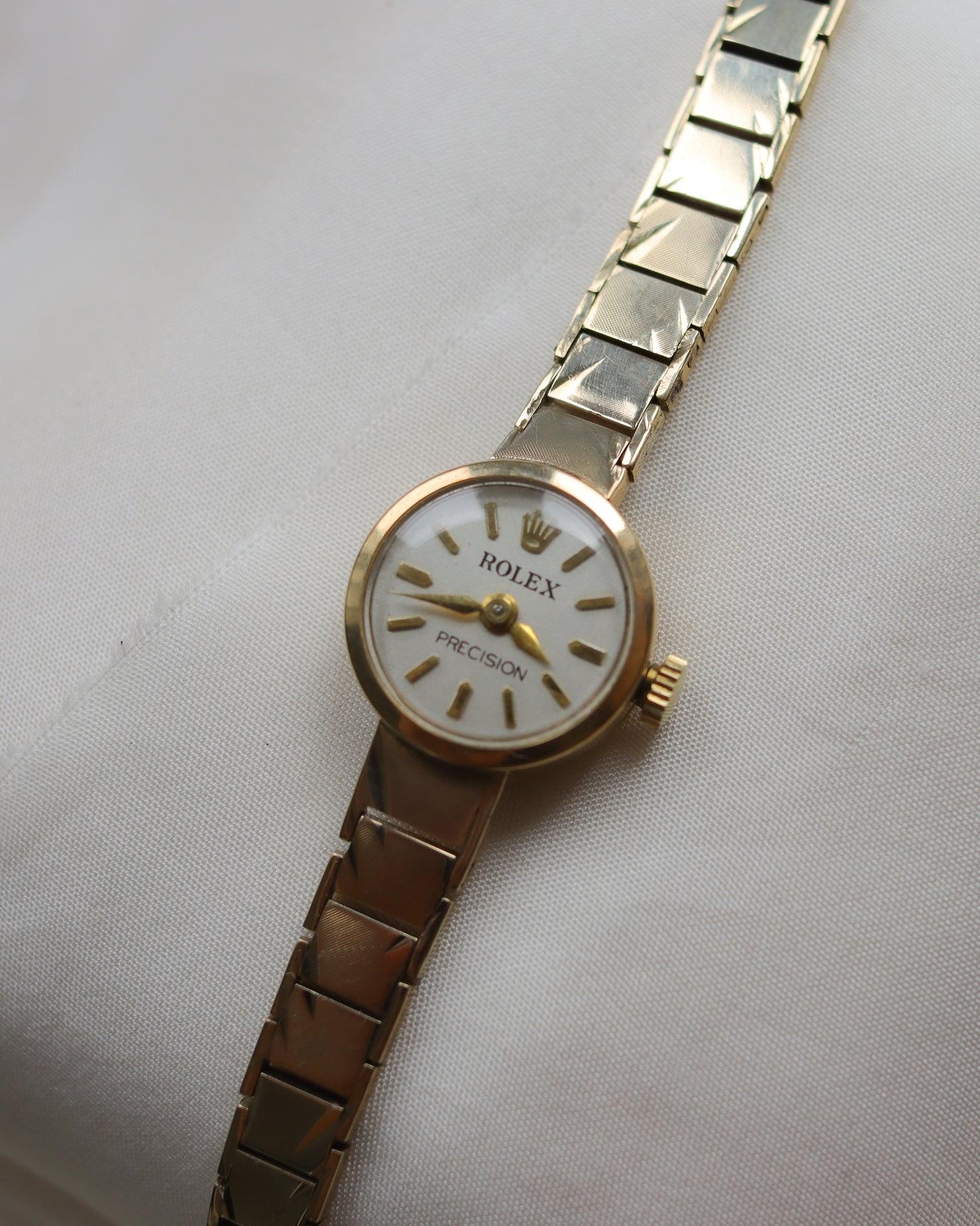 Vintage 9ct Gold Rolex Precision Ladies Watch – 1965