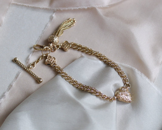 19th century 9ct Albertina chain bracelet