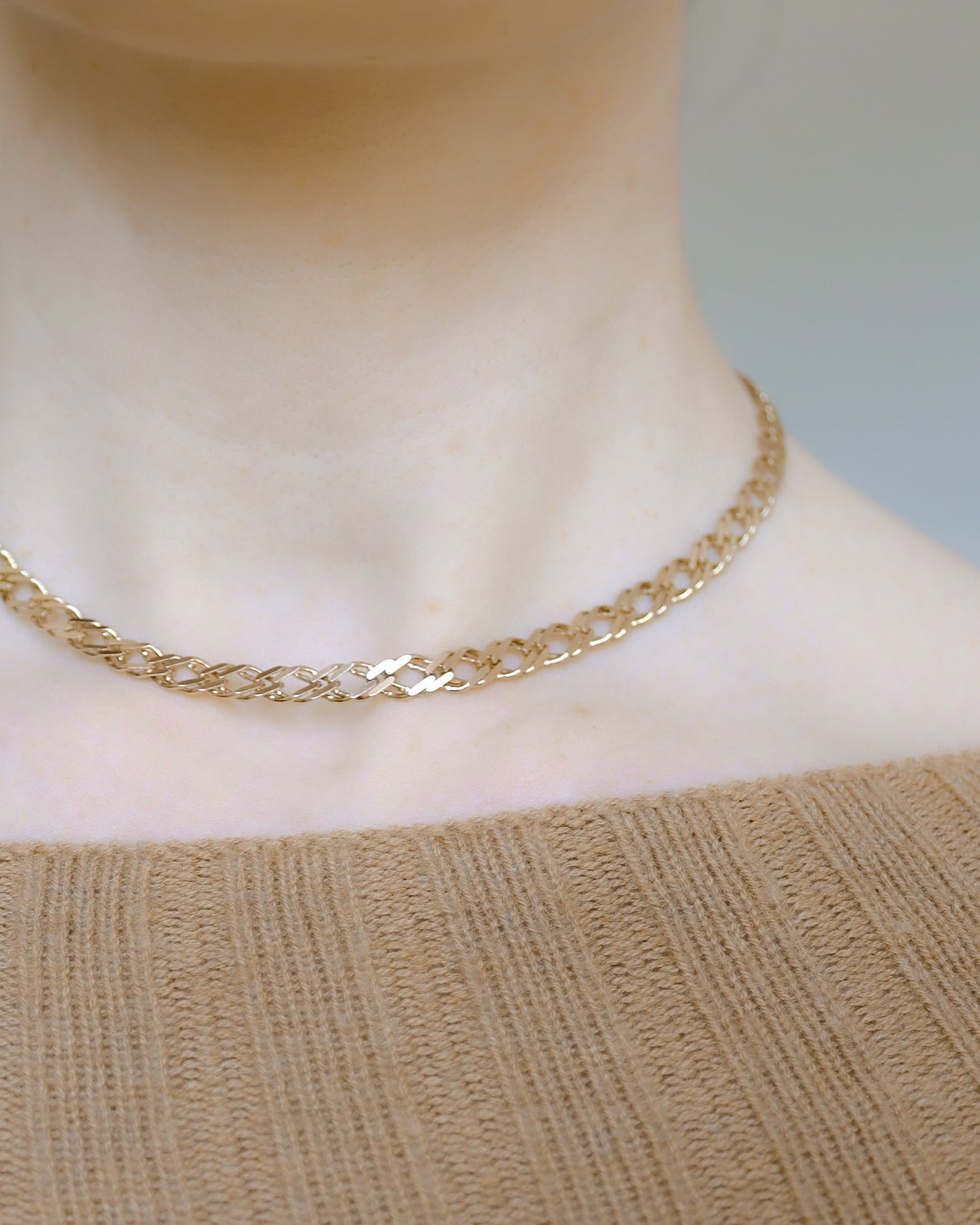 Deposit for 9ct gold heavy double curb link necklace