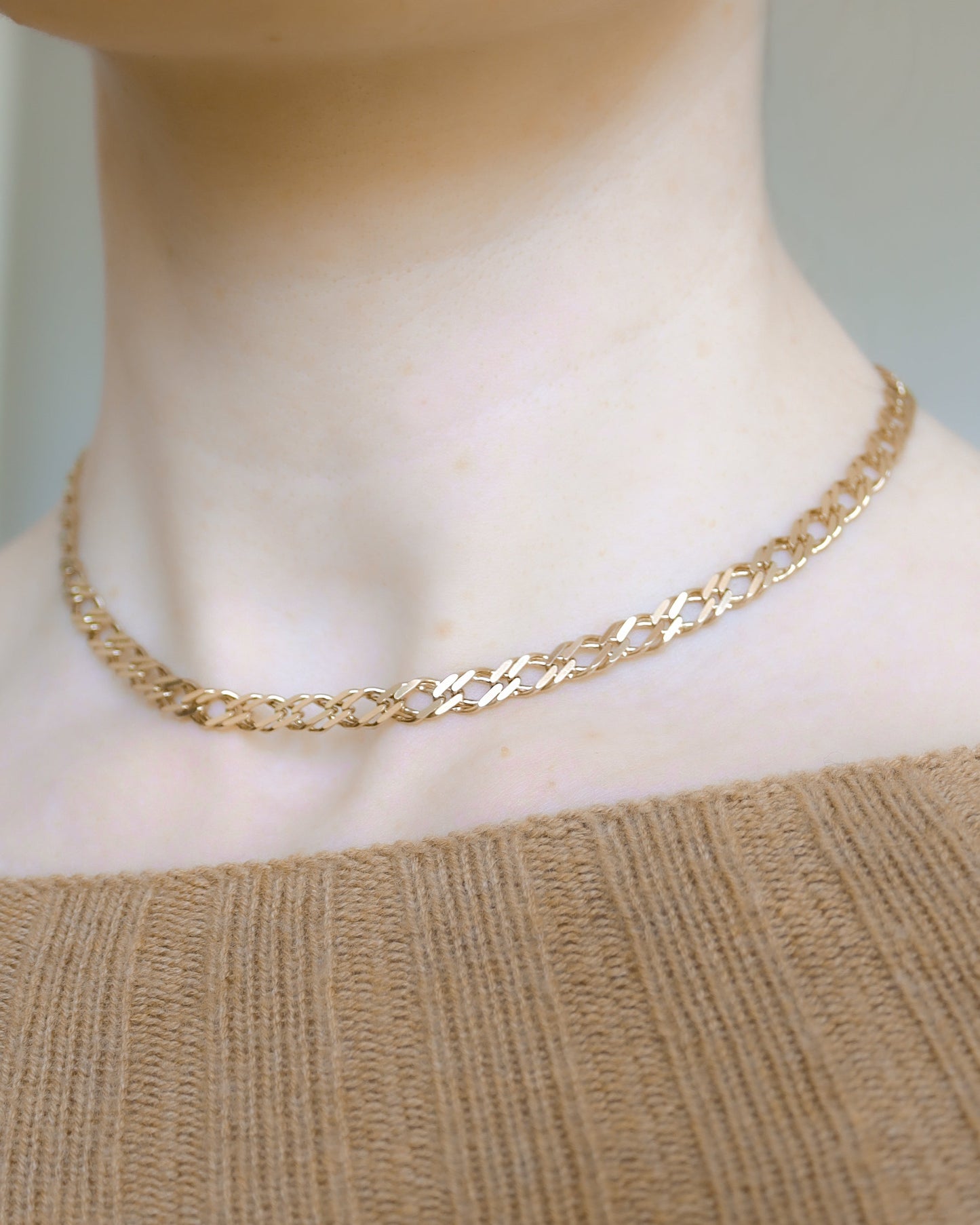 Deposit for 9ct gold heavy double curb link necklace