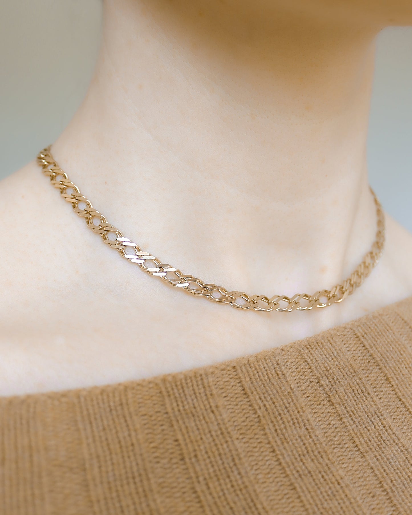 Deposit for 9ct gold heavy double curb link necklace